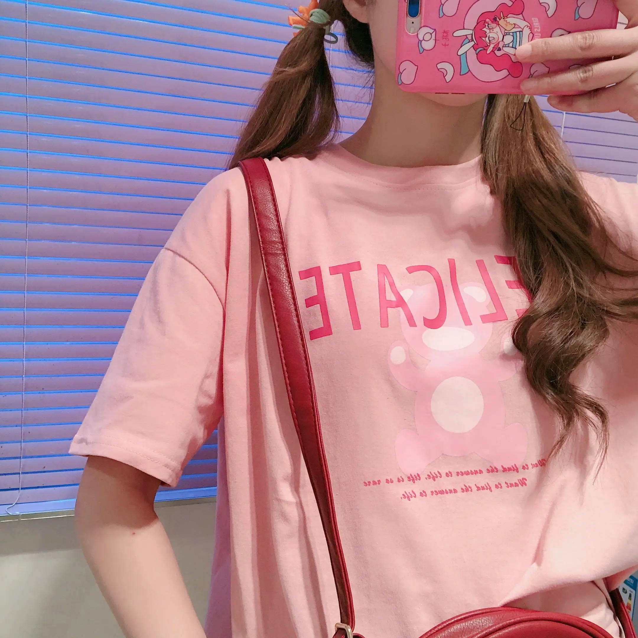 Футболка женская с мультяшным графическим принтом милая рубашка коротким