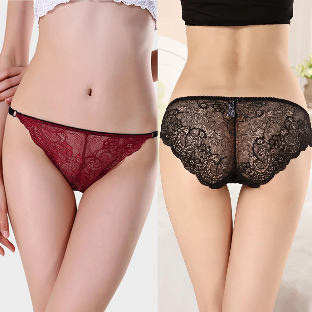 

2Pcs/Lot JIAYAN Lace Woman Panties Female Sexy Cotton Briefs New 2021 Big Size Underwear Multicolor Transparent Lingerie