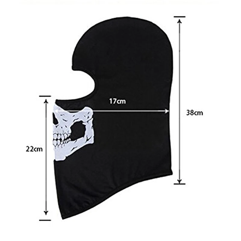 Балаклава мотоциклетная CS Ghost Skull Hood маска на все лицо лыжный спортивный шлем снуд