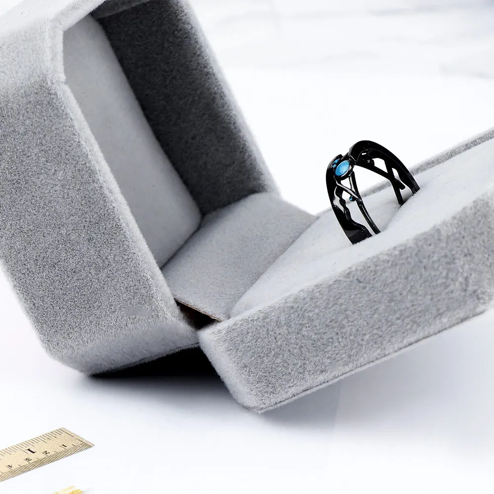 Новинка 2020 Высококачественная бархатная коробка для колец чехол обручального