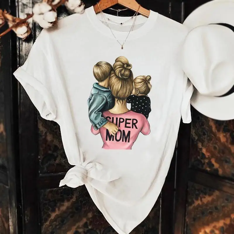 

Watercolor Mom Mother Mama Love Women Fashion Clothing Female Summer Clothes Casual Tshirt Top Short Sleeve Graphic Tee T-shirt