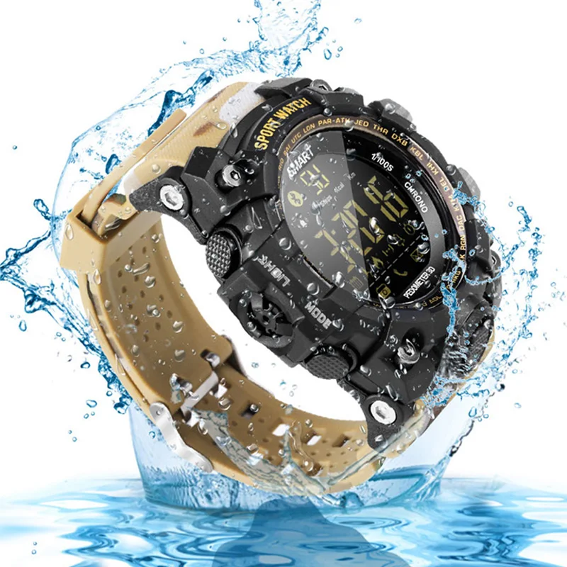 Водонепроницаемые спортивные Смарт часы EX16S камуфляжные уличные умные с