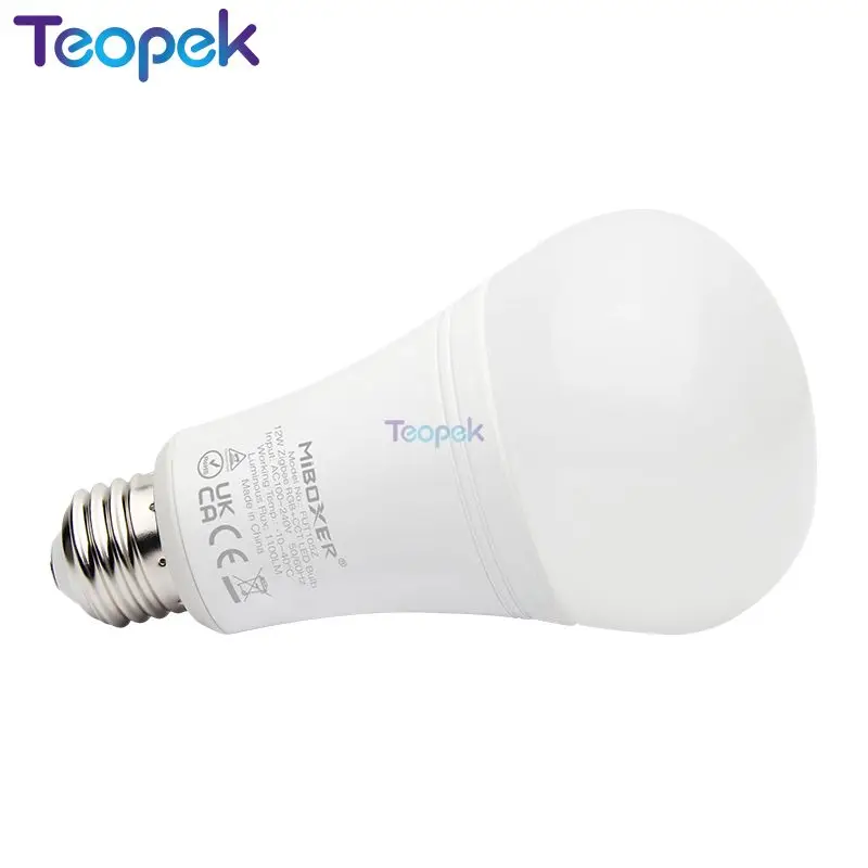 

Miboxer Zigbee 3.0 12W RGB+CCT LED Bulb FUT105Z E27 AC100~240V Dimmable Lamp Compatible With TUYA Philips echo