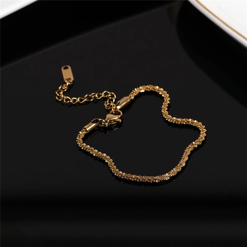 

Luokey 2021 Delicate Starry Stainless Steel Choker Necklace Gold Silver Color Glitter Wedding Necklace For Women Jewelry Collier