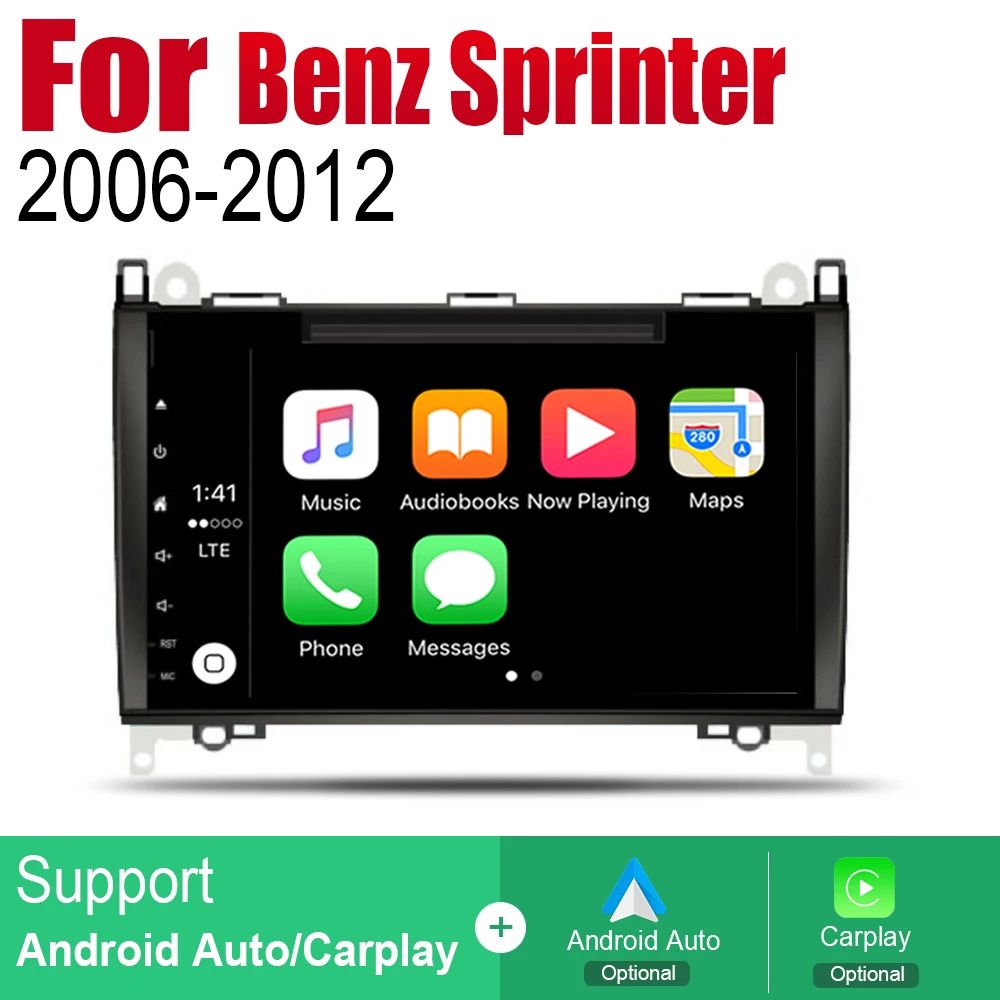 Авторадио 2 Din Автомобильный dvd-плеер на основе Android для Mercedes Benz Sprinter 2006 ~ 2012 NTG GPS