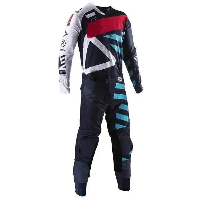GPX 5,5 ULTRAWELD Мотокросс Engrenagem Conjunto 4 ядра MX ATV Dirt Bike Jersey E Pant - Цвет: Синий