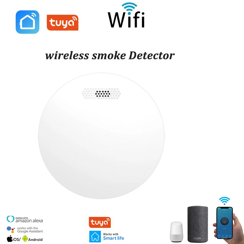 

Детектор дыма с Wi-Fi и управлением через приложение