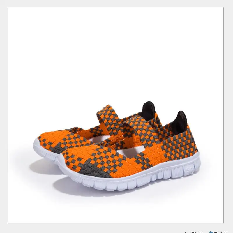 Женская тканая обувь 2018 летняя дышащая ручной работы Модная Удобная