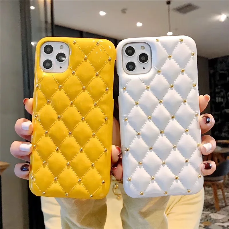 Шикарный ювелирный чехол для телефона из искусственной кожи iphone 11 Xr X Xs Max 8 7 6