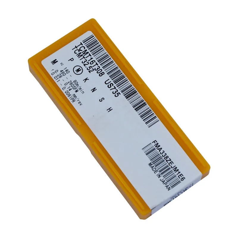 10 штук упак. TCMT16T308 US735 tcmt32 52 CNC карбидные вставки станки режущие