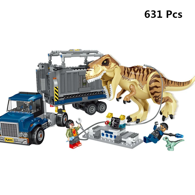 Мир Юрского периода 2 синий Оуэн индораптор Рекс T. Rex Fallen Kingdom наборы совместимы с