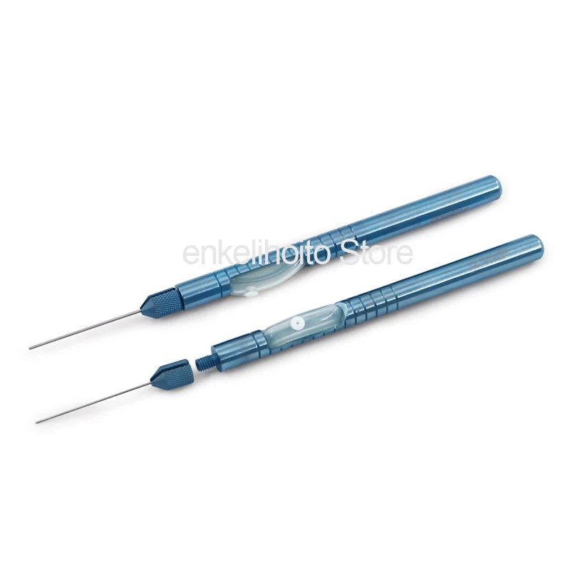 Titanium Ophthalmic Flute Needle Straight (Flushing) with Silicone Tube 20G23G Ophthalmic Microscope
