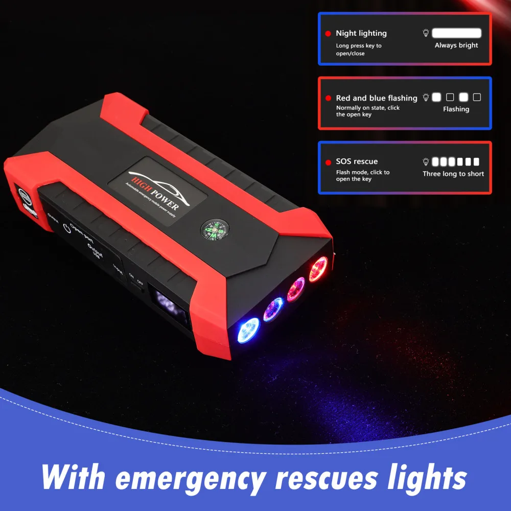 

1 Set Car Emergency Starter Car Booster Starting Device (Plug)