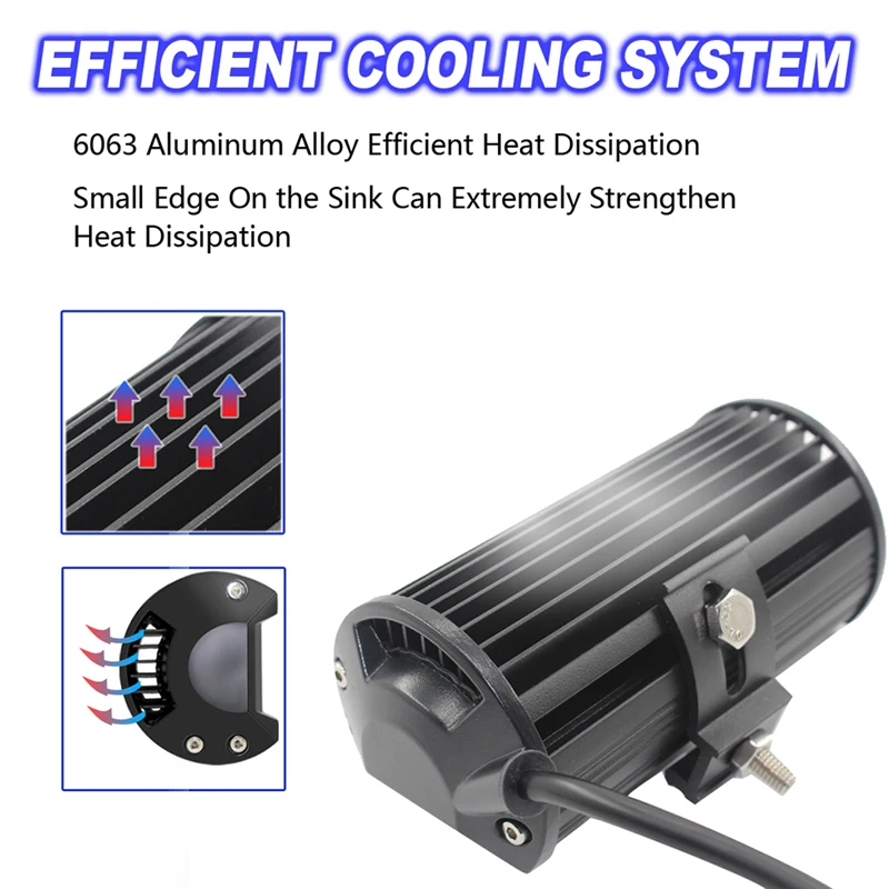 7inch 120W LED Work Light bar Lamp Car Driving Lights for Offroad Boat Tractor Truck 4WD 4x4 Motorcycle Ramp 12V 24V Fog - купить по