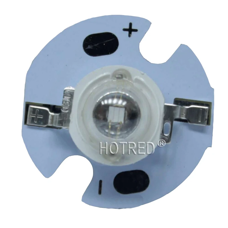 3W With 16mm pcb 50 шт., 100 шт., 3 Вт, высокомощный Светодиодный УФ-светильник, чип-диод 395nm, 400nm, 365Nm, фиолетовый, ультрафиолетовый, для сушки ногтей, идентификация валюты - Испускаемый цвет: 3W With 16mm pcb