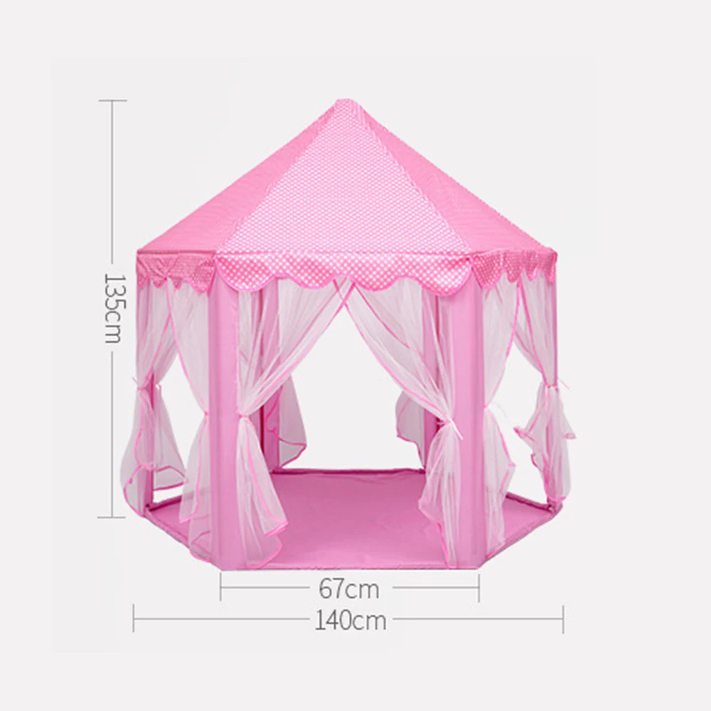 Девочка принцесса палатки в форме замка детский складной домик для игр мяч