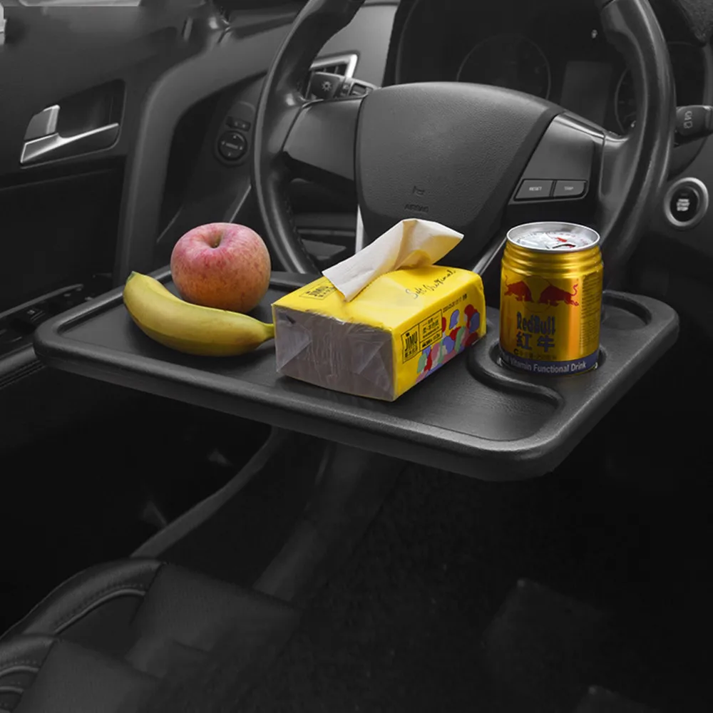 

1pc Laptop Steering Wheel Tray Desk Auto Car Computer Mount Holder Food Table Stand Car Laptop Stand Notebook Desk Drink Holder