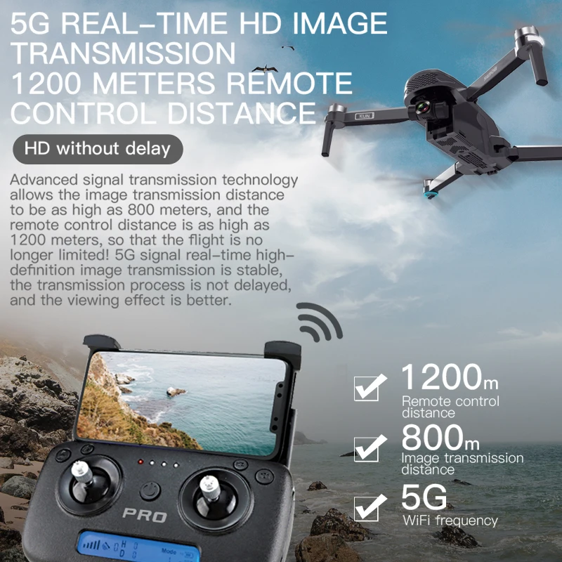 

PGY SG908 Drone 3-Axis Gimbal 4K Camera 5G Wifi FPV Profesional Drone 1.2KM 50X Brushless RC Helicopter Quadcopter VS SG906 PRO2