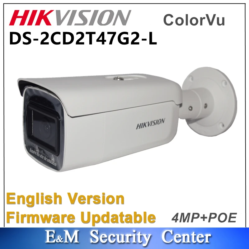 Оригинальная английская фотокамера Hikvision 4 МП POE CCTV цветная Vu с фиксированной