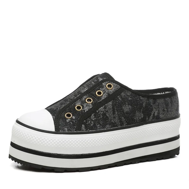 Женские туфли из натуральной кожи на платформе и толстой подошве летние танкетки