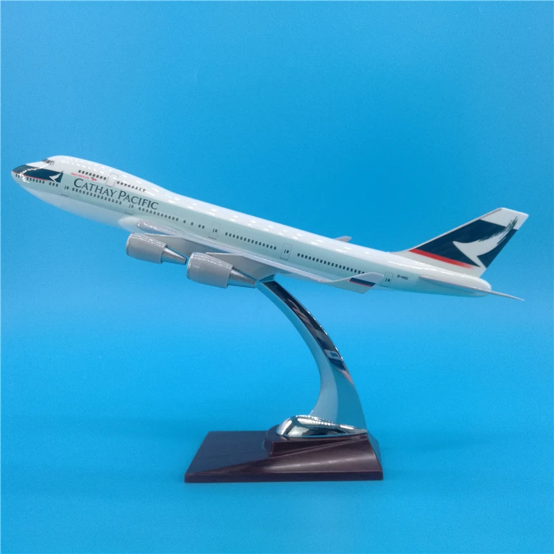 32 см B747 Гонконга CATHAY авиакомпаний дыхательных путей модель аэроплана самолет