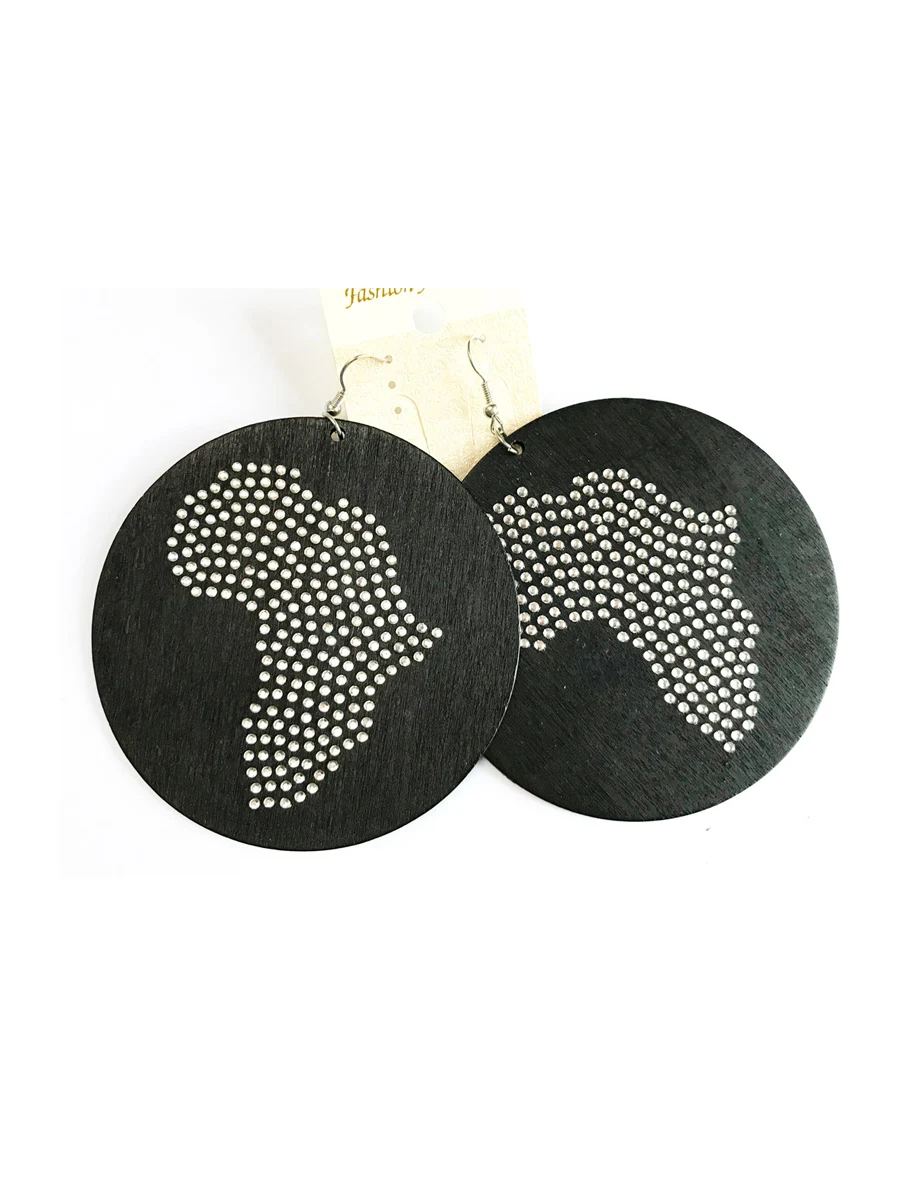 Богемные большие африканские Висячие серьги для женщин модные ювелирные изделия