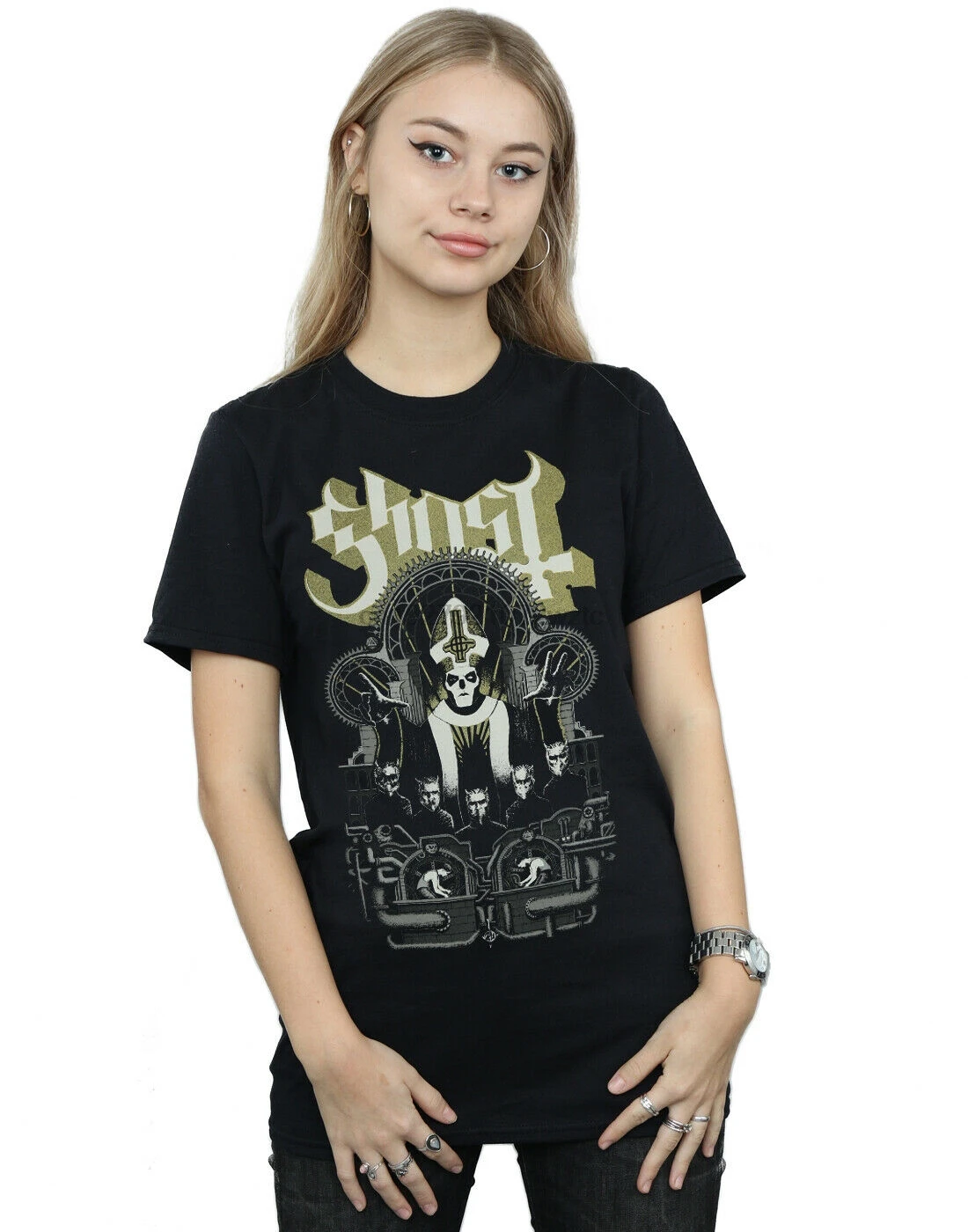 Футболка Ghost women's Wegner Gold Boyfriend Fit | Мужская одежда