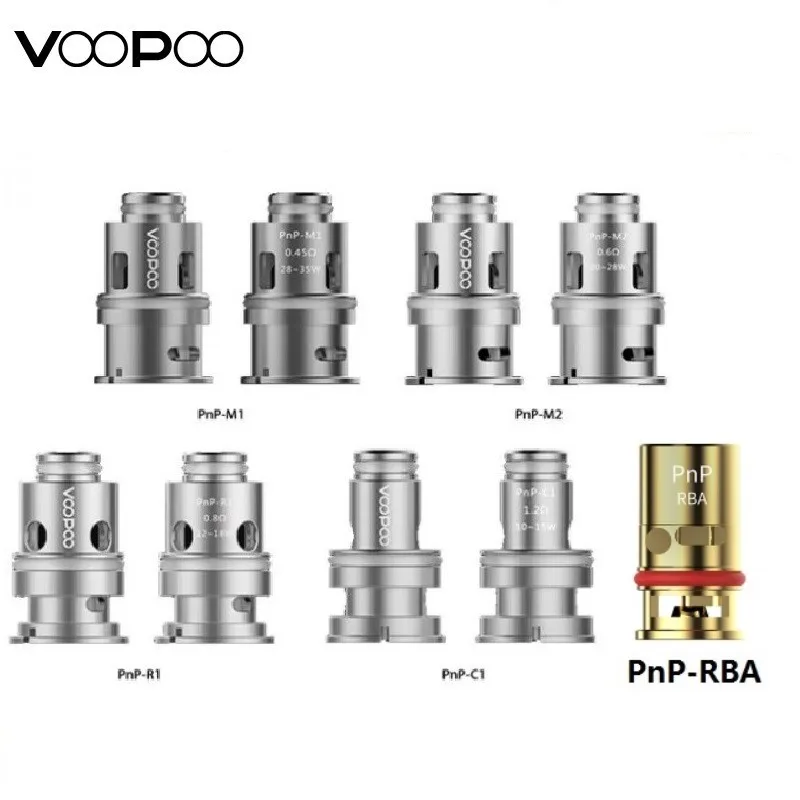 5 шт./упак. VOOPOO PnP Coil Pnp-TM1 Pnp-VM5 PnP-VM6 Pnp-R1 PnP-VM1 PnP-M1 PnP-VM4 Mesh for VINCI Drag S X Kit | Электроника