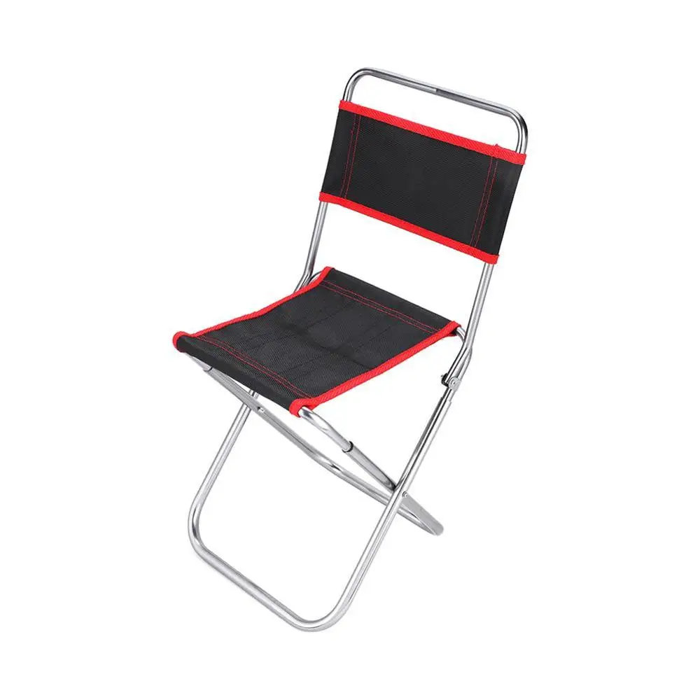 

Portable Folding Stool Fishing Mazar Stool Outdoor Picnic Camping Leisure Stool With Backrest Oxford Cloth