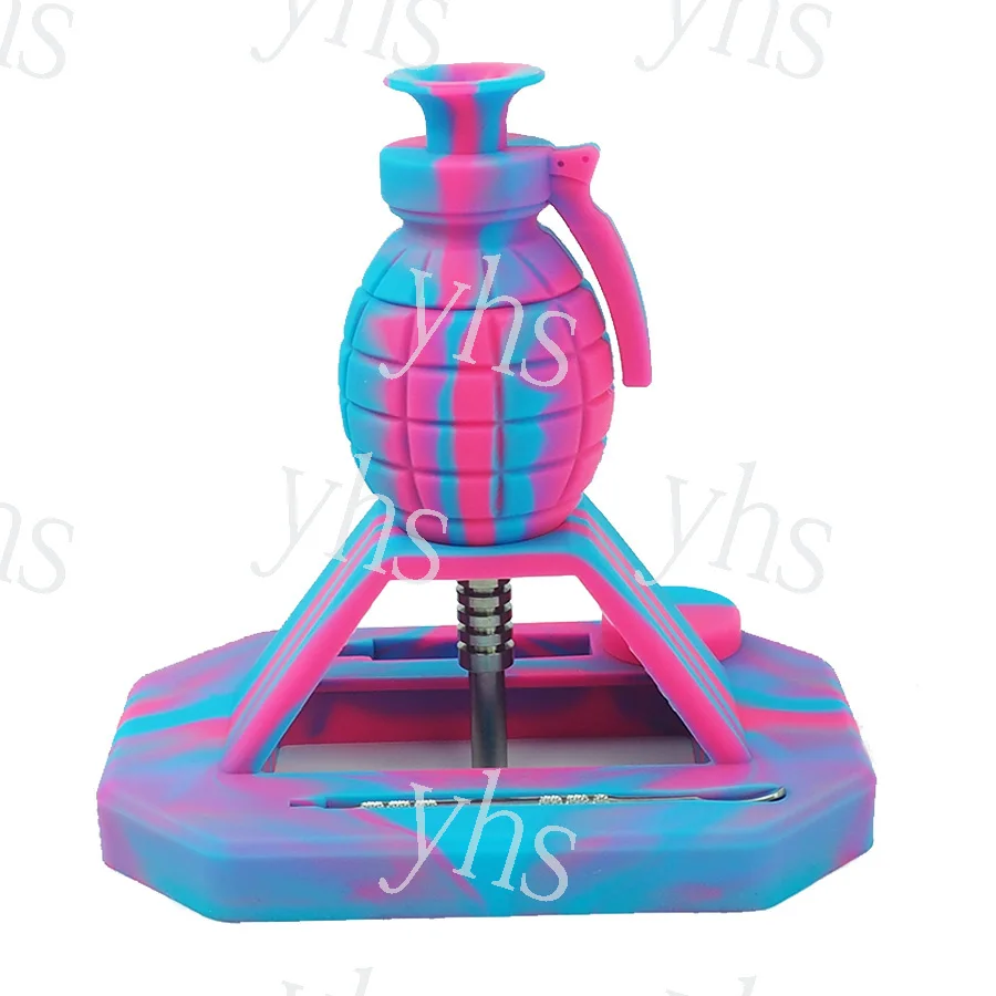 Многоцветный силиконовый набор с титановыми гранатами для ногтей табачная