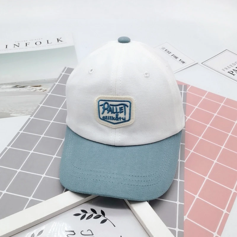Gorra de b&eacute;isbol con letras para beb&eacute;, gorro ajustable de algod&oacute;n, transpirable, para verano e invierno-1