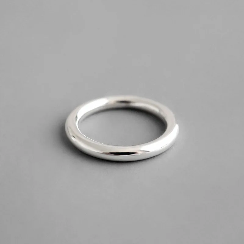 Стерлинговое Серебро 990 пробы кольца для женщин аксессуары anello donna, минимализм круг Женское Обручальное кольцо бижутерия