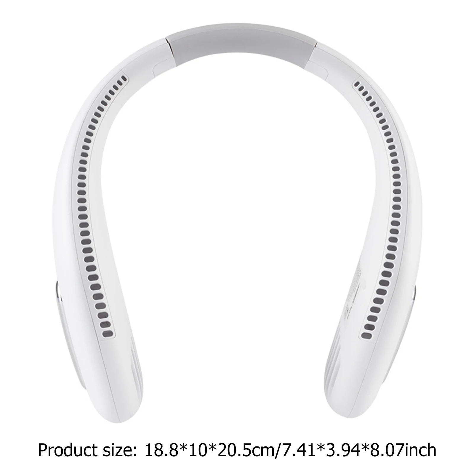 

Portable Hanging Neck Fan Hands Free Personal Wearable Neckband Fan USB Rechargeable 3 Speed Adjustable Summer Outdoor Fan