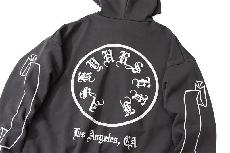 Толстовка с капюшоном для мужчин и женщин худи принтом на санскрите вышивкой