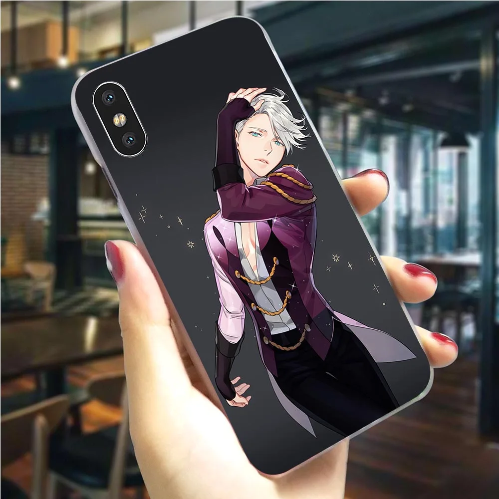 Яркий чехол для телефона YURI on ICE iPhone Xs Max 5 5S SE 6 6S/6 6S Plus 7 8/7 8 X XR XS Жесткий Чехол |
