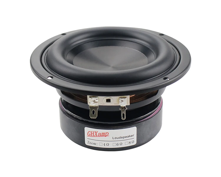 GHXAMP 4 дюймовый динамик вуфера Hifi сабвуфер оксид алюминия диск бас-гудок труба заразительная мощная 40 Вт 67 Гц-3500 Гц