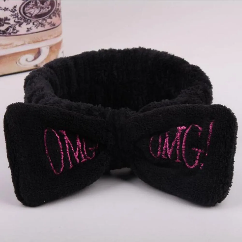 

2021 New Arrival Women Head Wrap Soft Coral Fleece Makeup Headband Washing Face Turban OMG Bow Fashion Hairband Hair Accessories