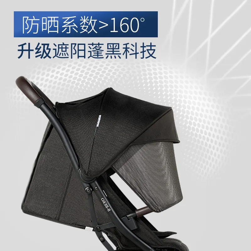 

British B-BEKO Aluminum Alloy Baby Stroller Light Folding Lightweight Baby Cart Four-wheel Baby Carriage Buggy 0-3years old