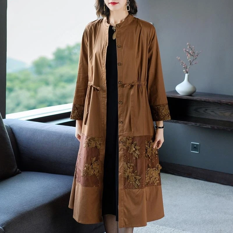 Женское пальто с высокой талией повседневное свободное Плиссированное рукавом