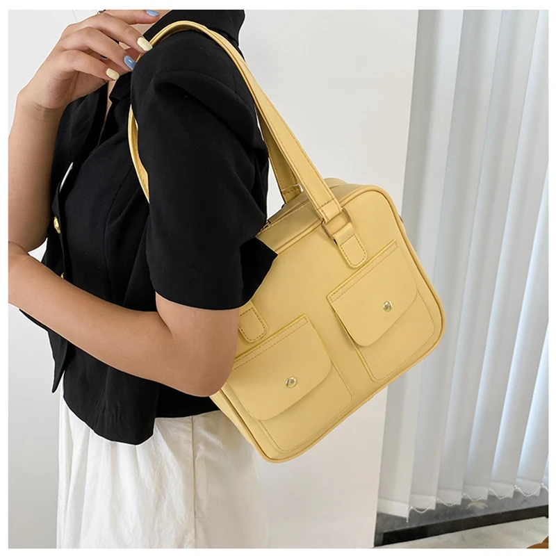 

High Sense Large Capacity Female Bag 2021 New Fashion Temperament Female Hand Bill Of Lading Shoulder Commuter Bag