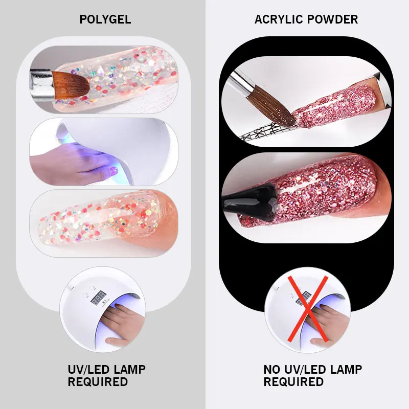 Акриловая пудра для ногтей SAVILAND не нужна лампа акриловый порошок 54 цвета 3D дизайн