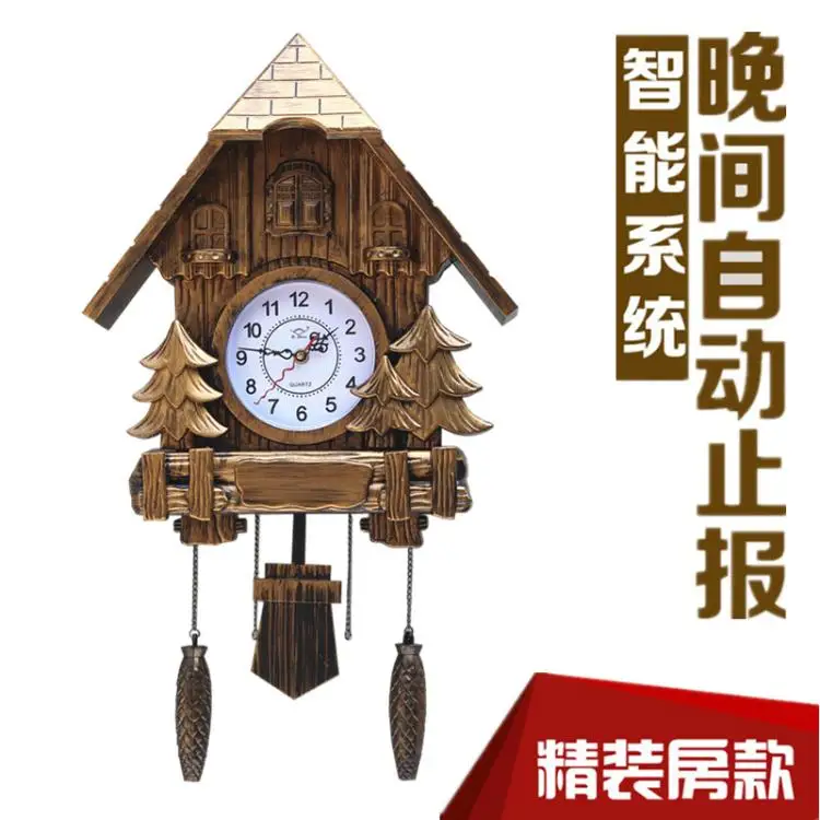 

European Style Living Room Wall Clock Creative Cuckoo Clock Wall Clock Children Wall Clock Modern Design Horloge Household Eg50w