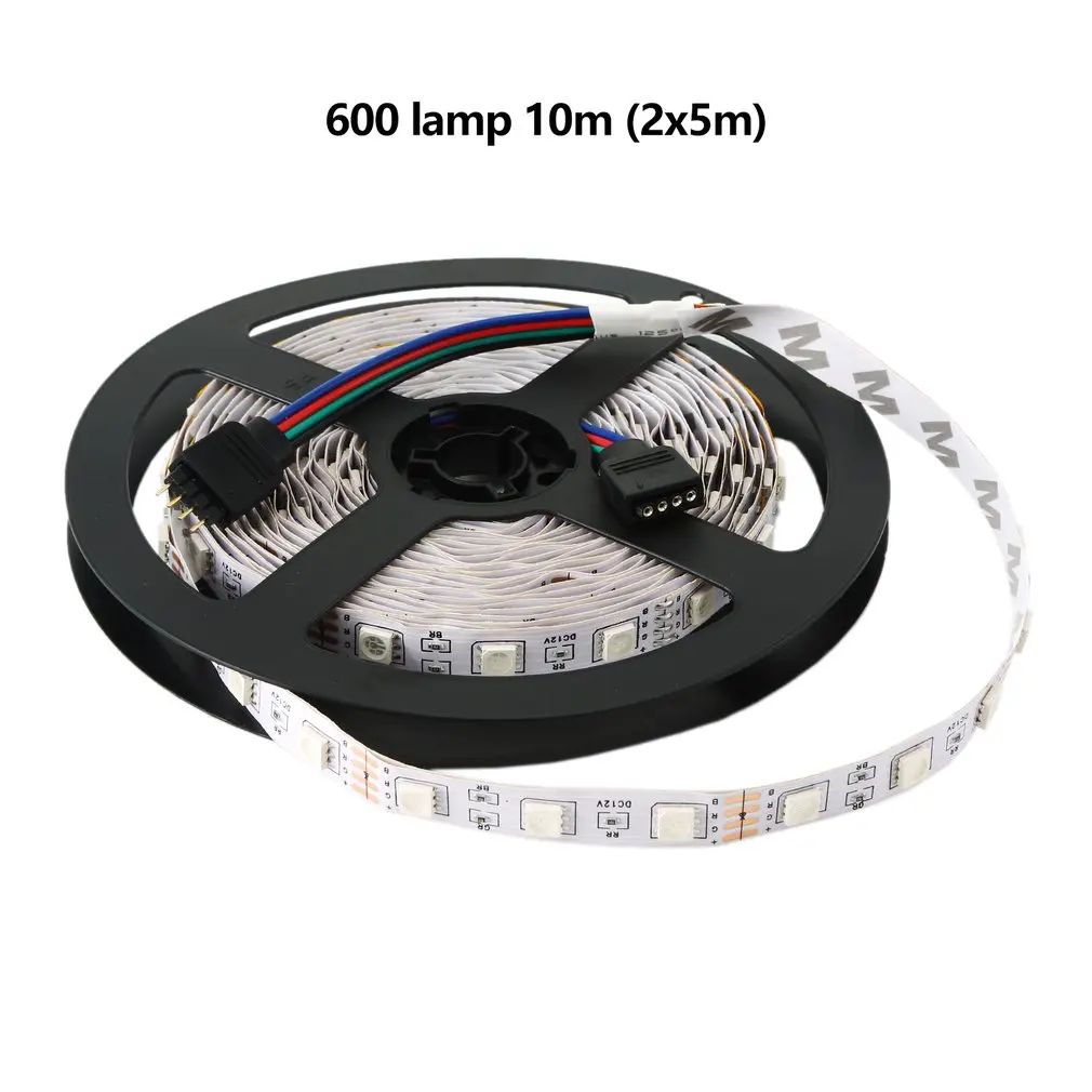 

Led Strip 10 Meters With 44-Key Infrared Remote Control 12 Volt Power Supply Flexible Color Change 5050 Rgb 600 Led Strip Set