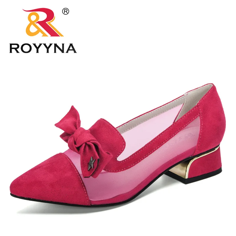 Женские дизайнерские босоножки ROYYNA Босоножки на каблуке с бантом-бабочкой