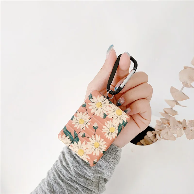 

Fashion Daisy Flower Earphone Case For Apple AirPods 2 1 Cute Pattern Bluetooth Soft Protect Cover For AirPods Pro Charging Box