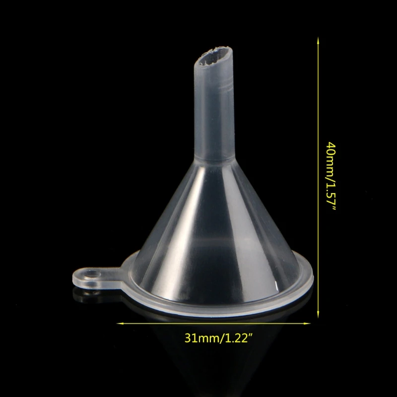 

2021 New 10Pcs Plastic Small Funnels For Perfume Liquid Essential Oil Filling Empty Bottle Packing Tool