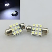 automobile led double pointed lamp 31mm 1210 3528 09smd led roof lamp reading lamp license plate lamp led lights for car