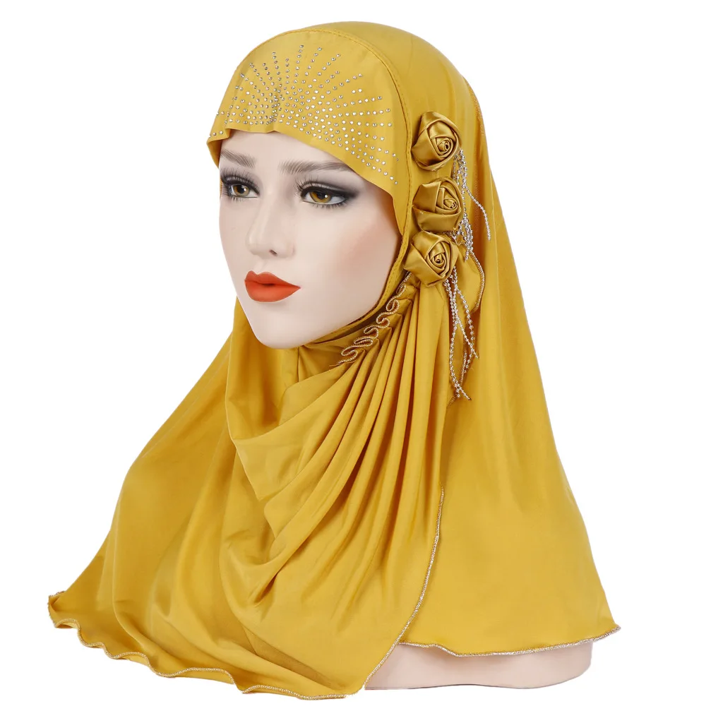 

Malaysia Fashion Mujer Womens Turbans Hijabs Scarf Bonnet Islamic Folard De Femme Head Cover