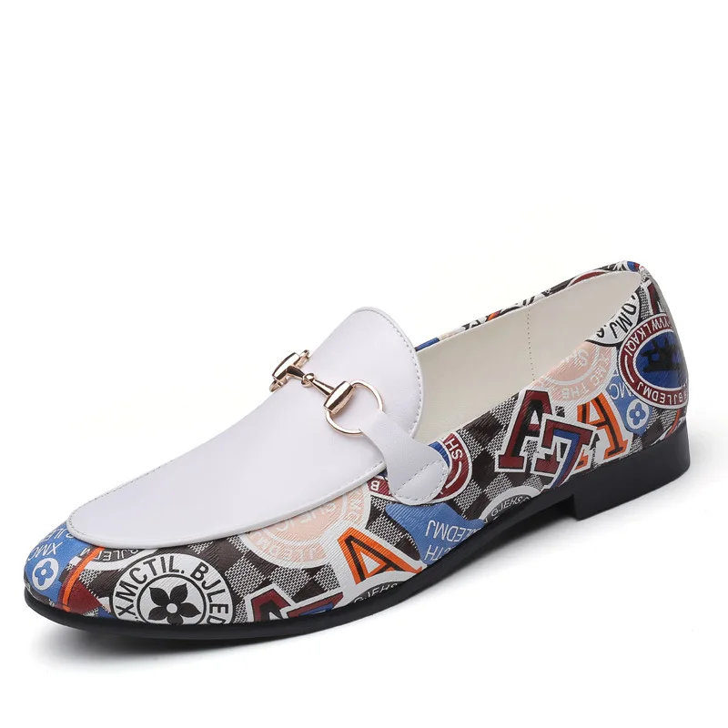 Korean Style Loafers Fashion Casual Men's Shoes Four Seasons White Peas Shoes Spring and Autumn New Youth Men's Shoes Work Shoes