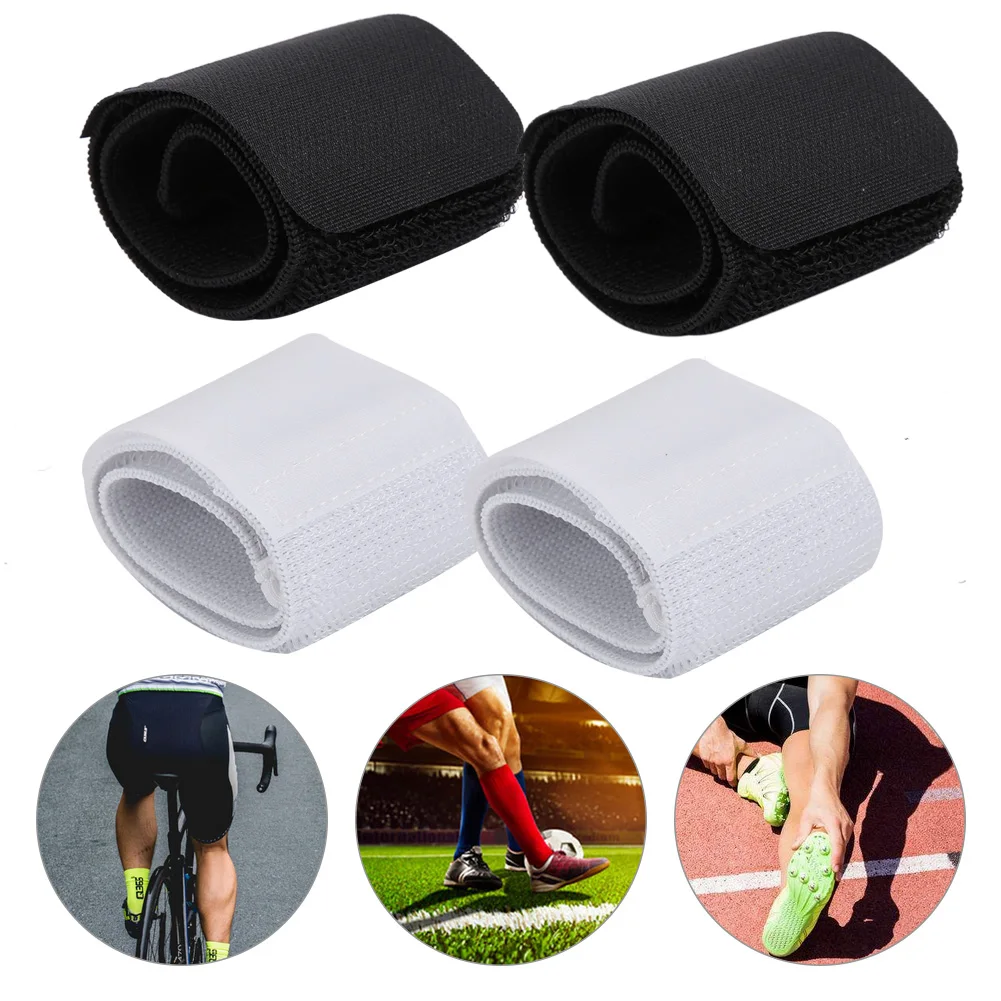 

Riding Trousers Football Socks Leg Guards Fixing Strap Shinguard Adjustable Elastic Durable Comfortable Breathe Sports Strap